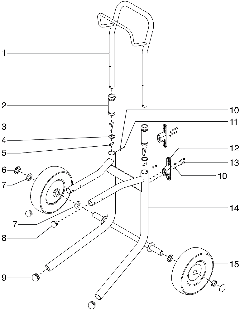 Advantage 500 Upright Cart Assembly Parts